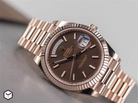 rolex day date everose chocolate|rolex day date reference 228235.